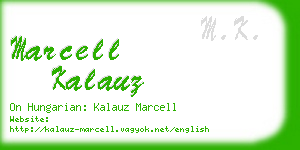 marcell kalauz business card